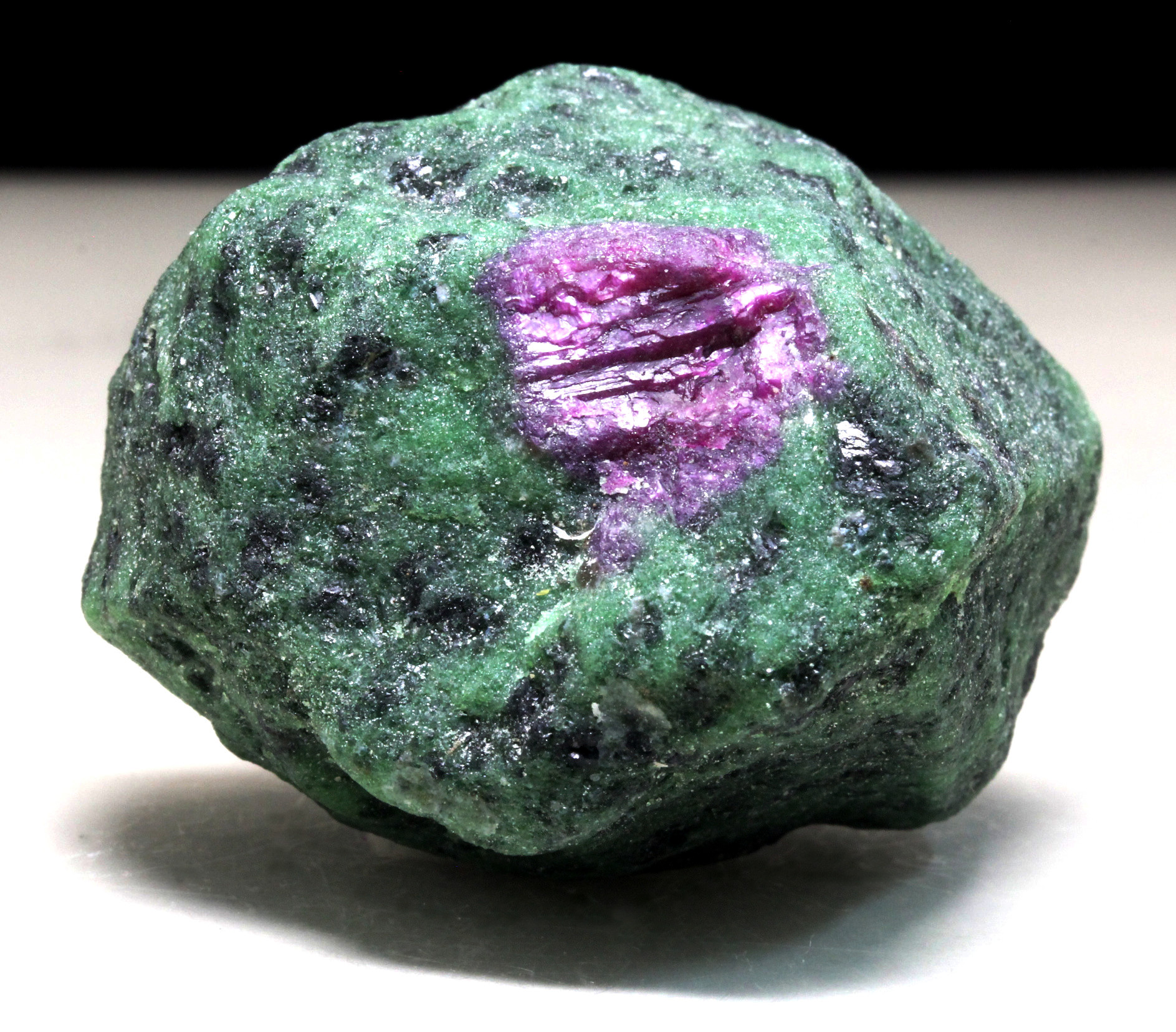 Ruby With Zoisite & Tschermakite
