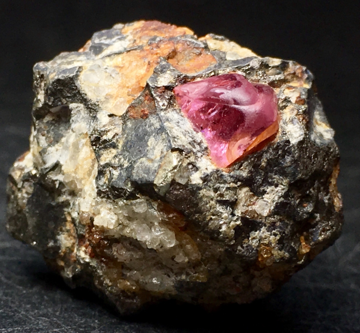 Spinel With Pyrite