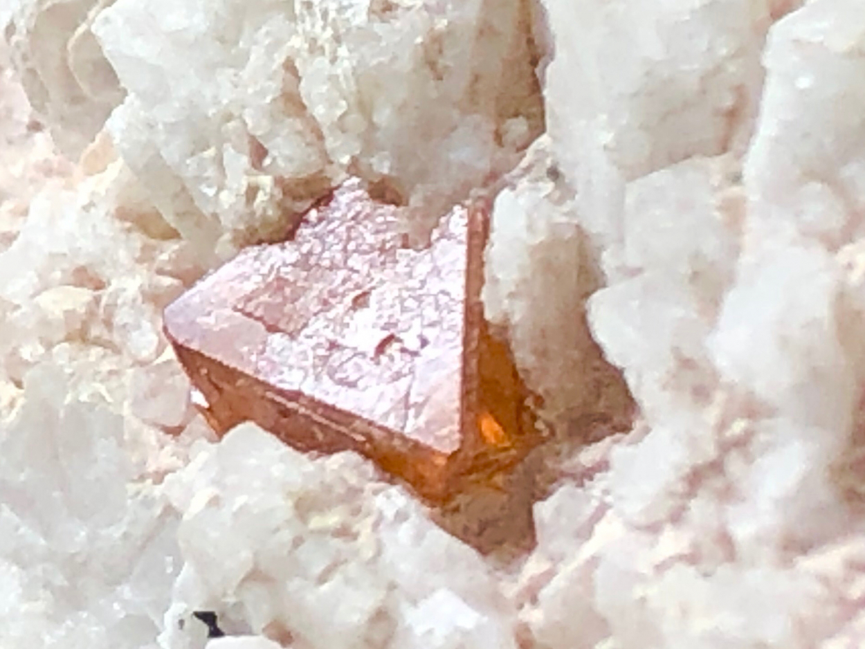 Stibiomicrolite With Lepidolite & Quartz