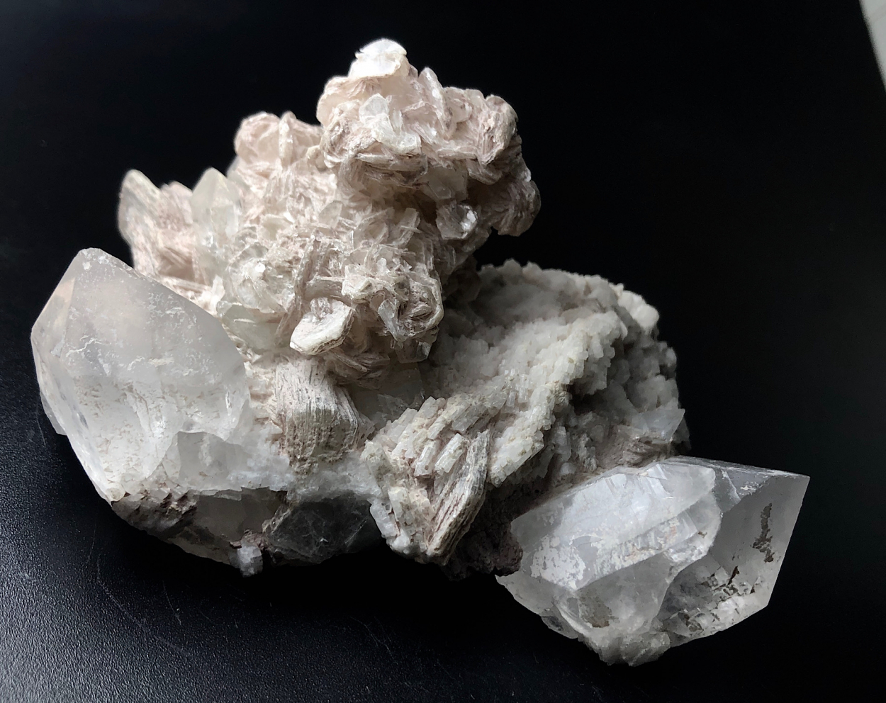 Stibiomicrolite With Lepidolite & Quartz
