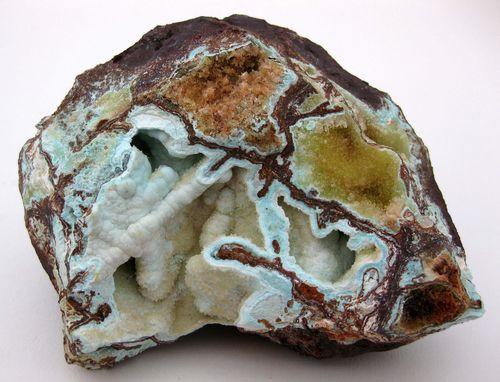 Senegalite On Augelite & Turquoise