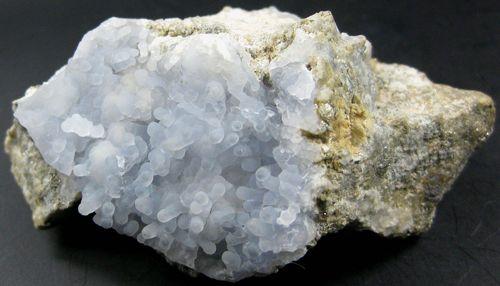 Chalcedony On Siderite With Pyrite