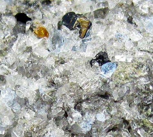 Haüyne With Augite Titanite & Sanidine