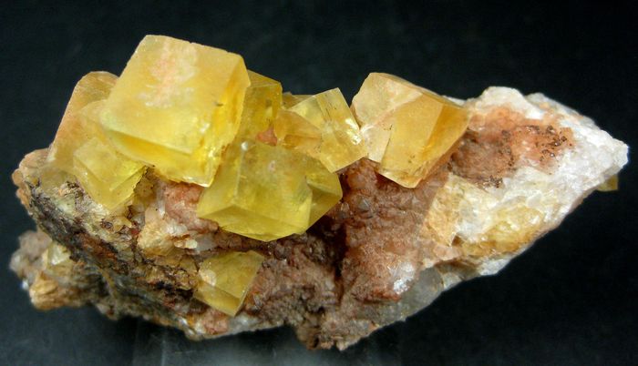 Fluorite On Quartz