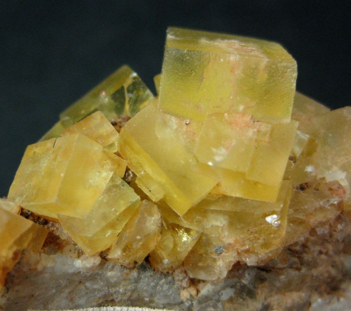 Fluorite On Quartz