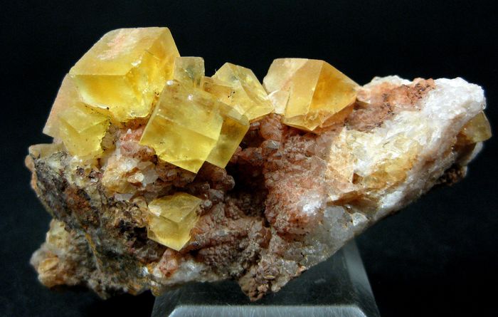 Fluorite On Quartz