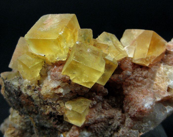Fluorite On Quartz