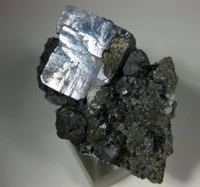 Galena with Calcite & Sphalerite