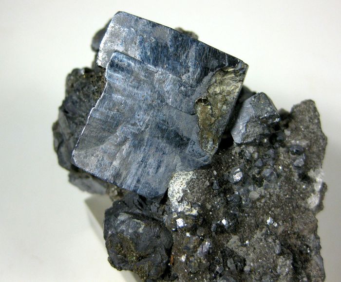 Galena with Calcite & Sphalerite