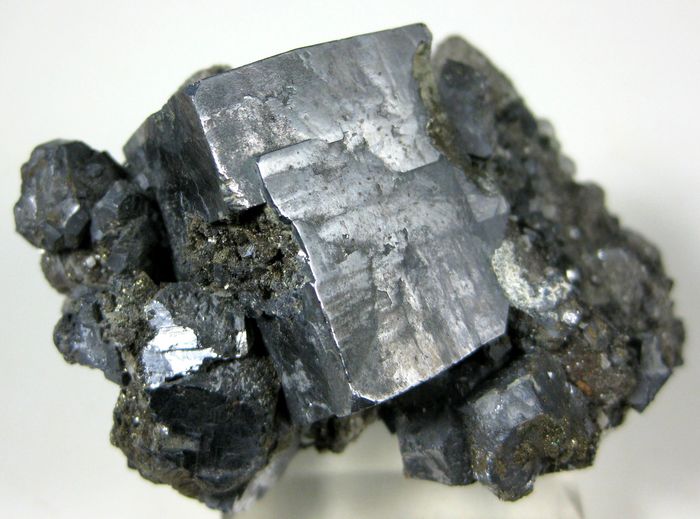 Galena with Calcite & Sphalerite