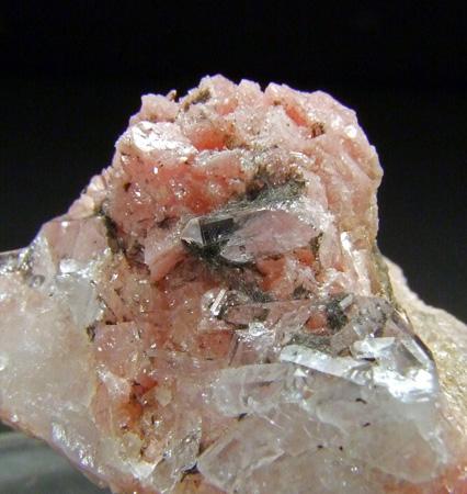 Boulangerite On Quartz & Rhodochrosite