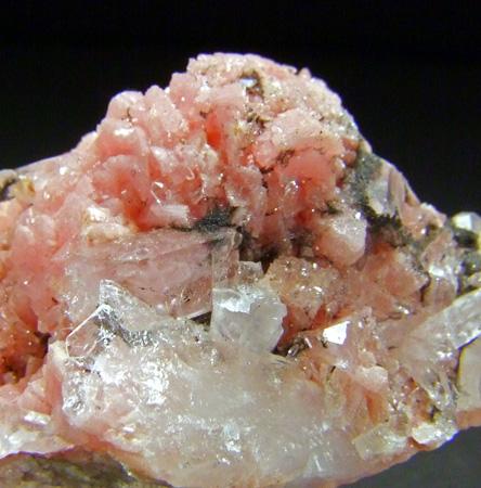 Boulangerite On Quartz & Rhodochrosite