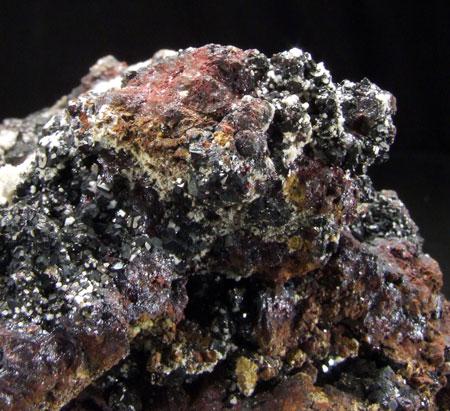 Cuprite & Calcite On Native Copper