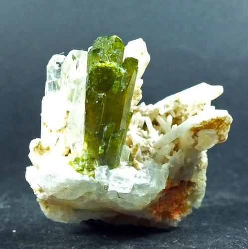 Epidote On Quartz