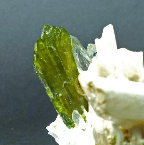 Epidote On Quartz