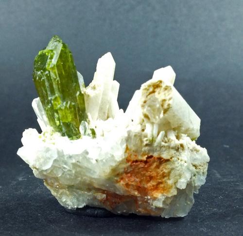 Epidote On Quartz