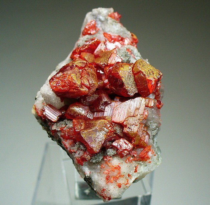 Realgar Quartz & Pyrite