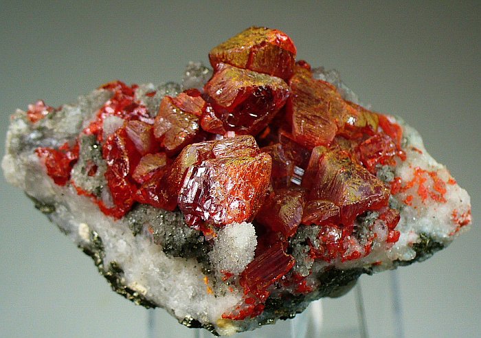 Realgar Quartz & Pyrite