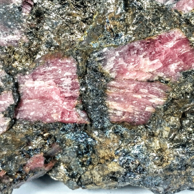 Rhodonite & Pyrite