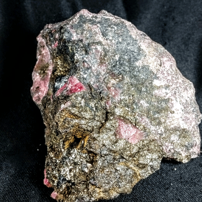 Rhodonite & Pyrite