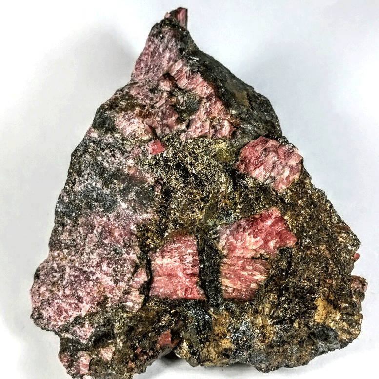 Rhodonite & Pyrite