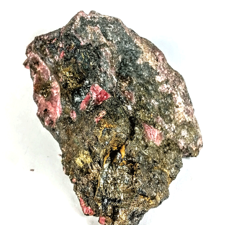 Rhodonite & Pyrite