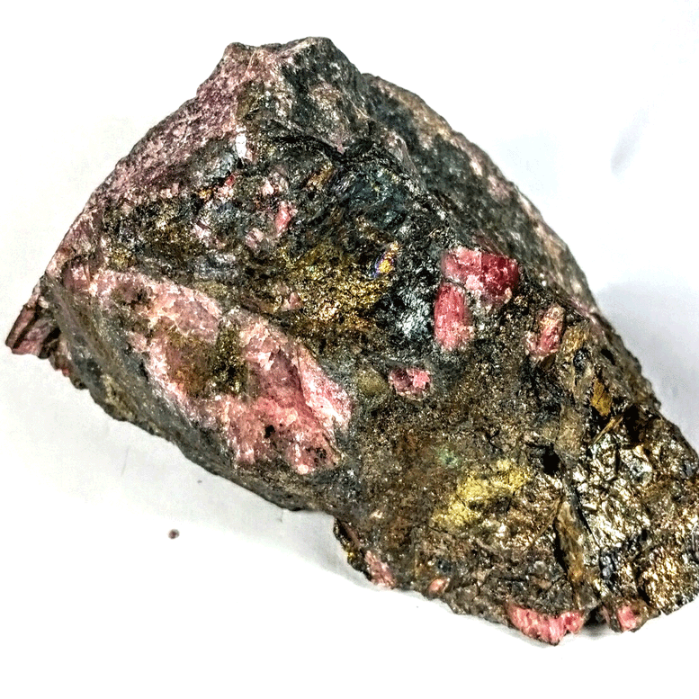 Rhodonite & Pyrite