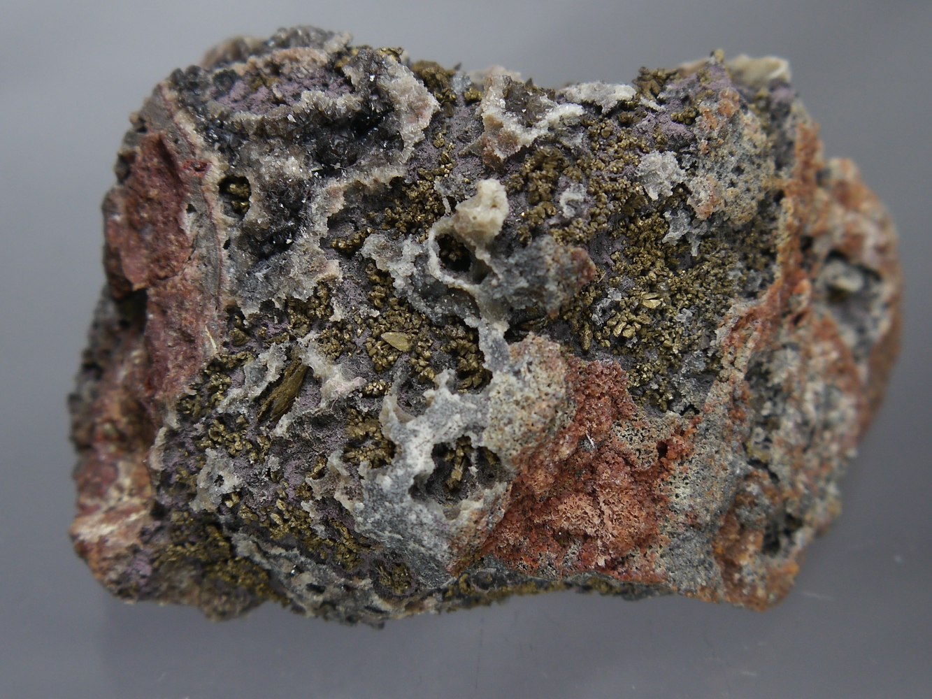 Native Bismuth On Quartz