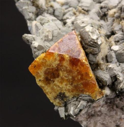 Helvine Smoky Quartz & Muscovite