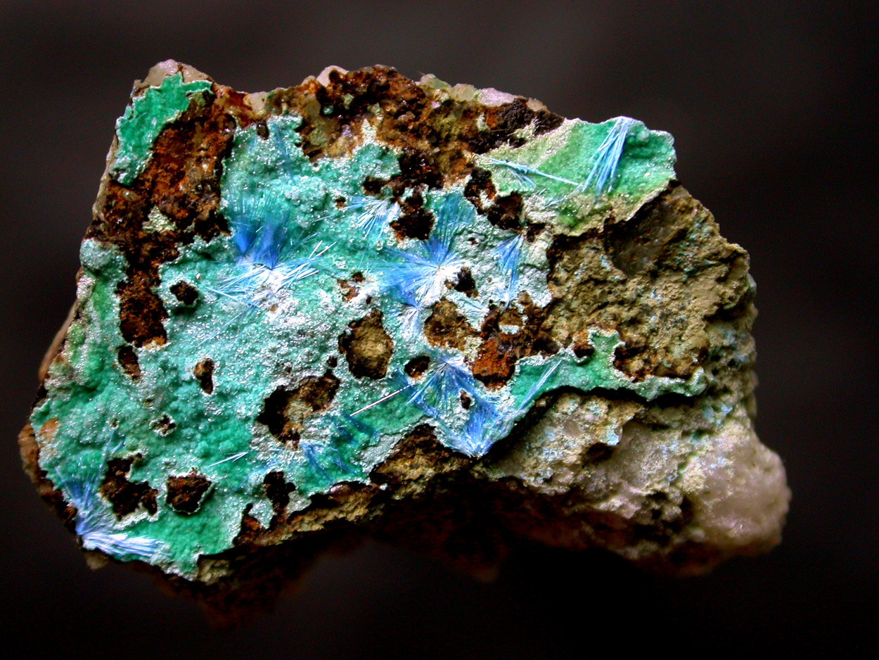 Cyanotrichite & Parnauite