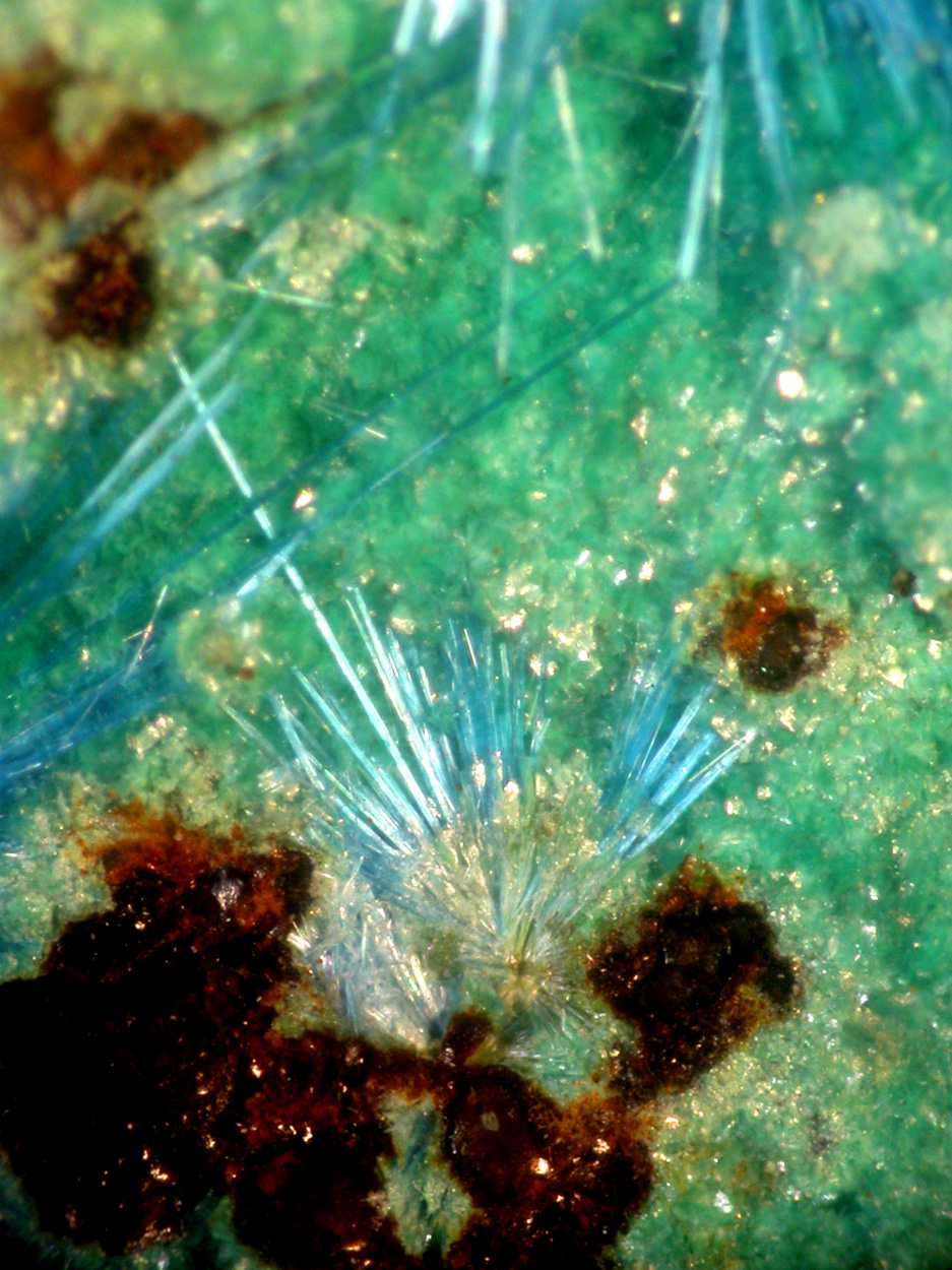 Cyanotrichite & Parnauite