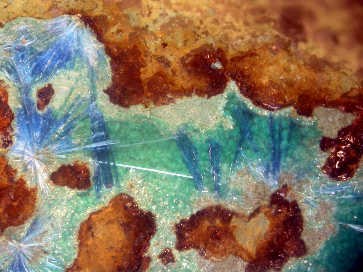 Cyanotrichite & Parnauite