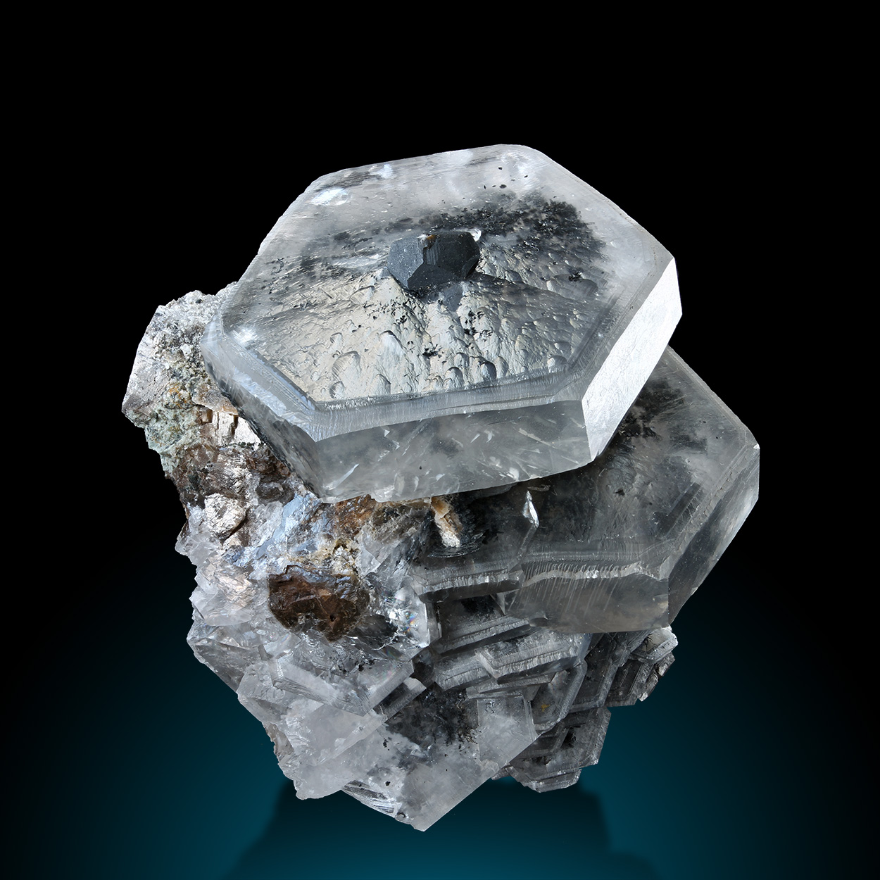 Calcite & Pyrolusite