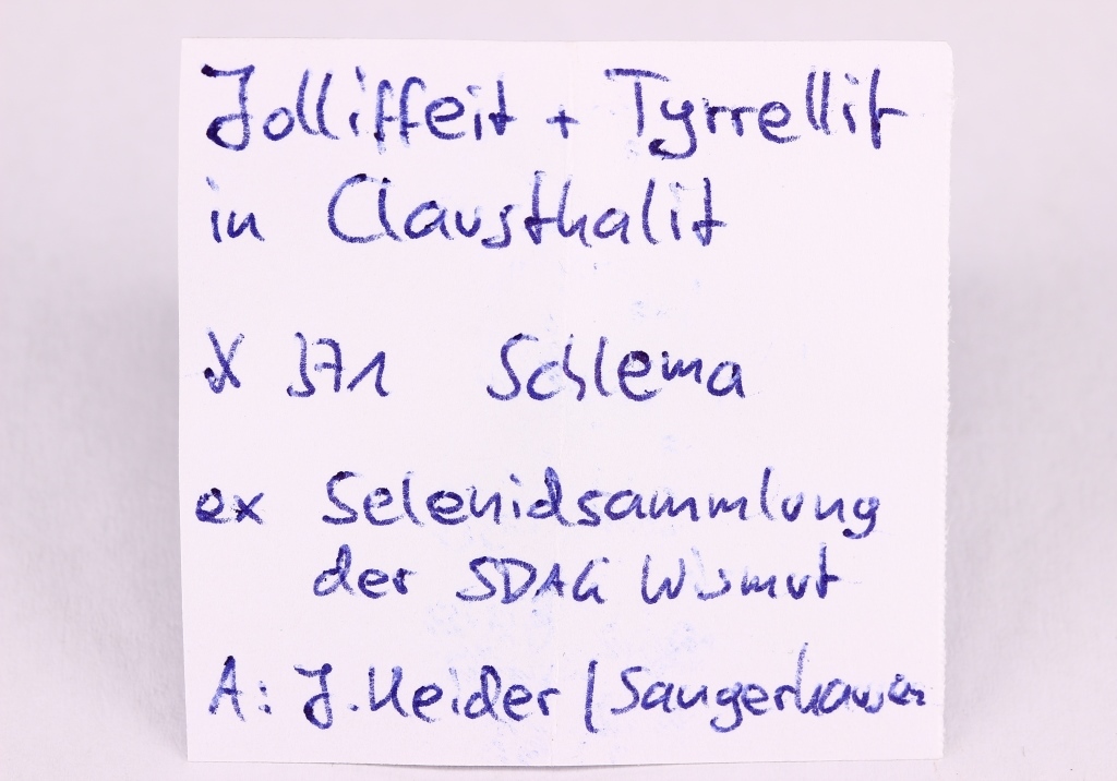 Jolliffeite Tyrrellite In Clausthalite