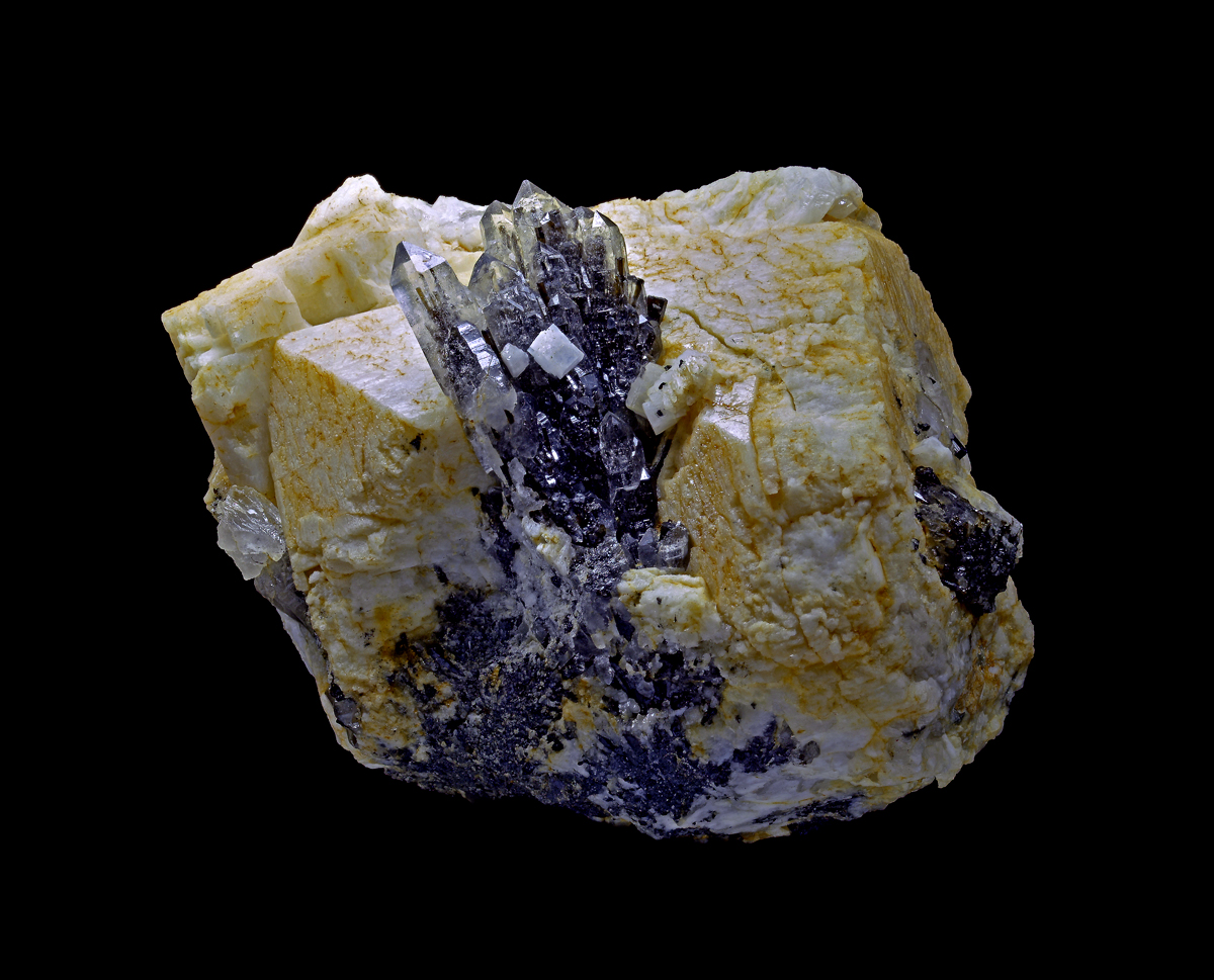 Quartz Elbaite & Microcline