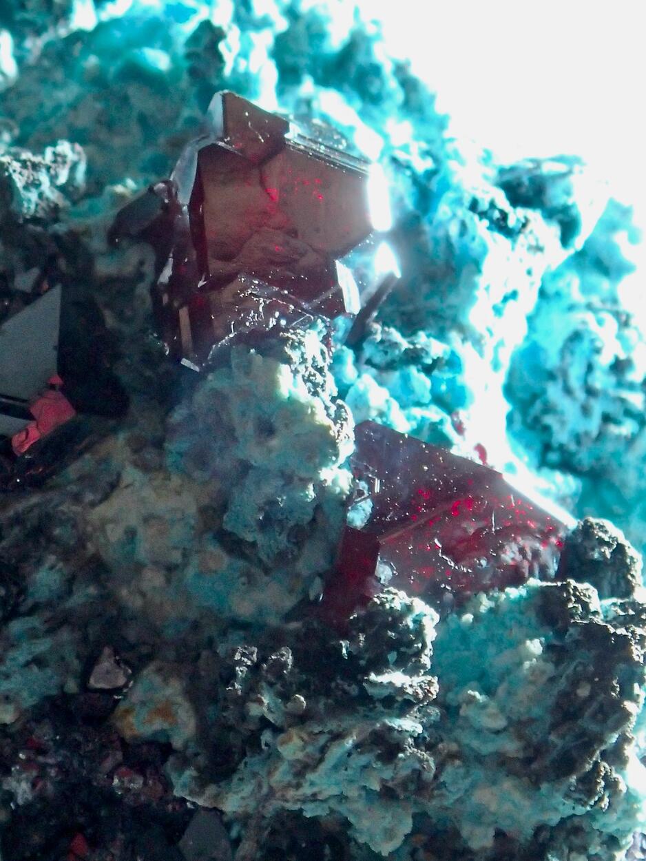 Cuprite On Chrysocolla