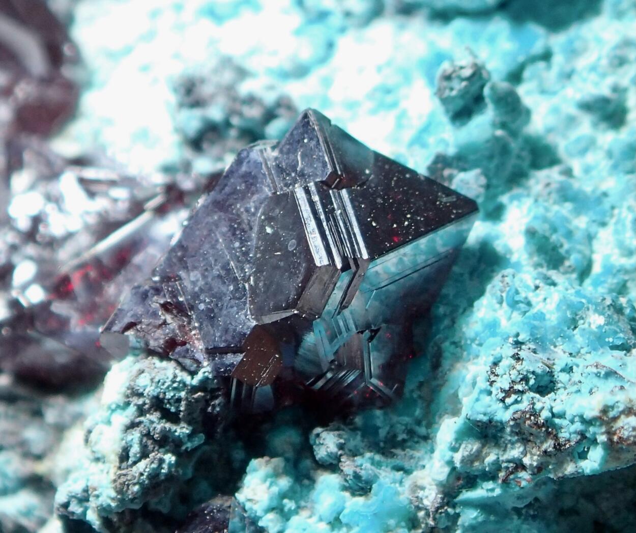 Cuprite On Chrysocolla