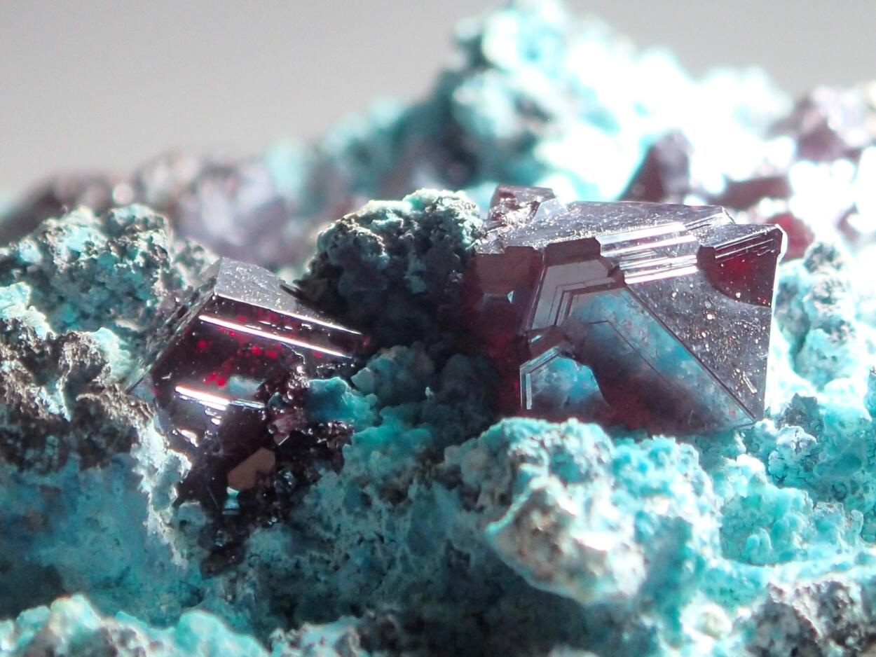 Cuprite On Chrysocolla