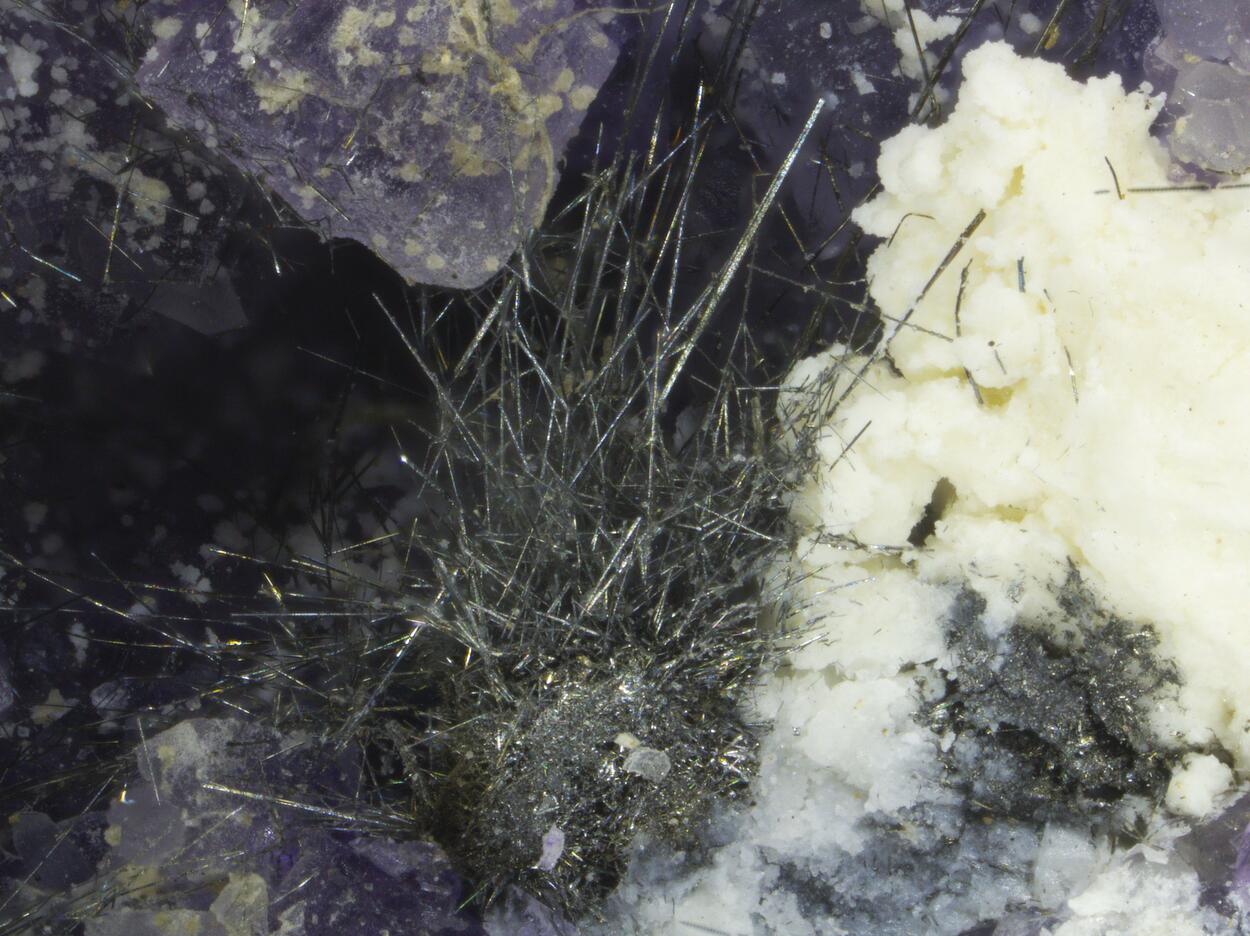 Emplectite On Fluorite
