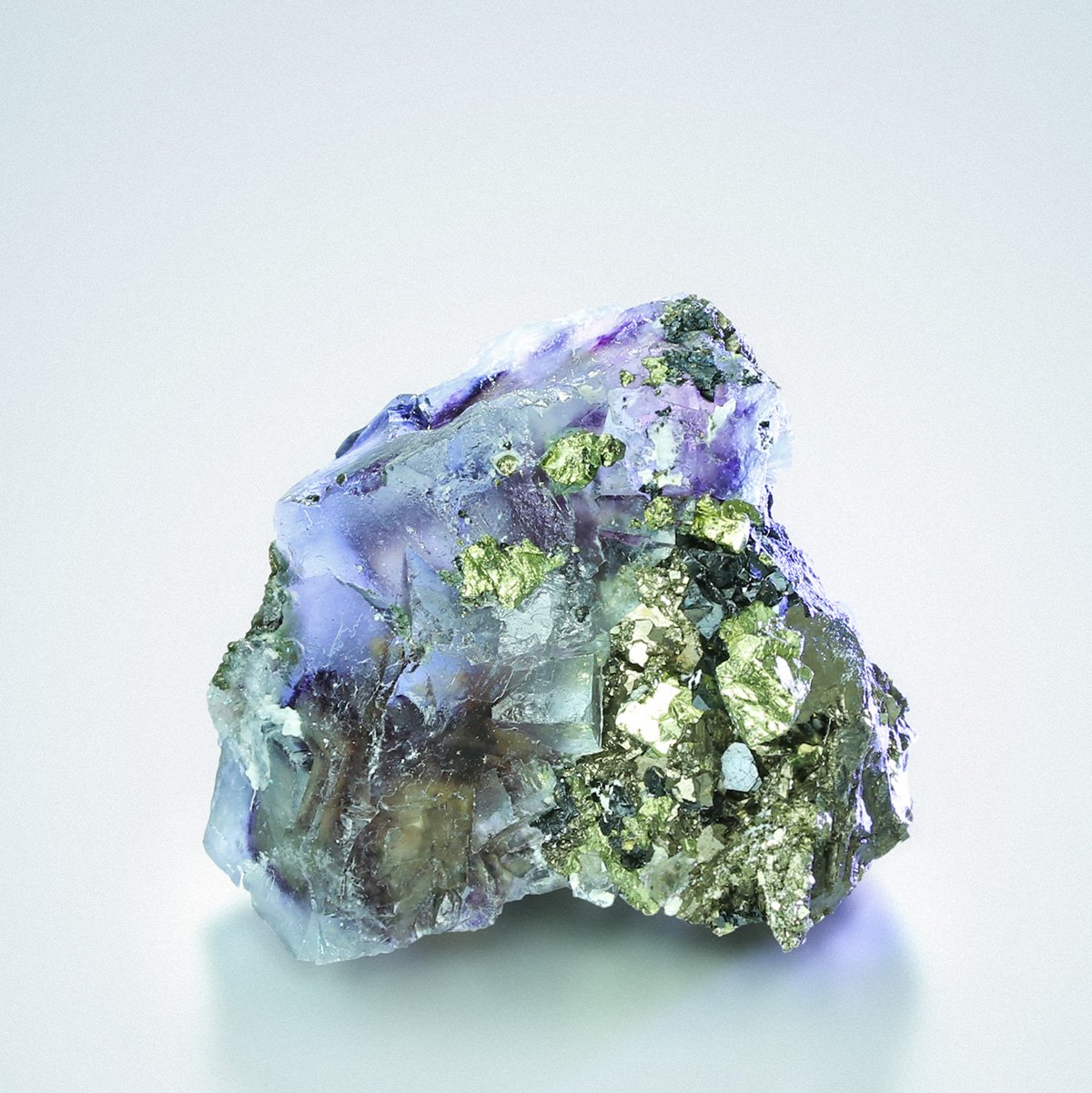 Fluorite With Chalcopyrite
