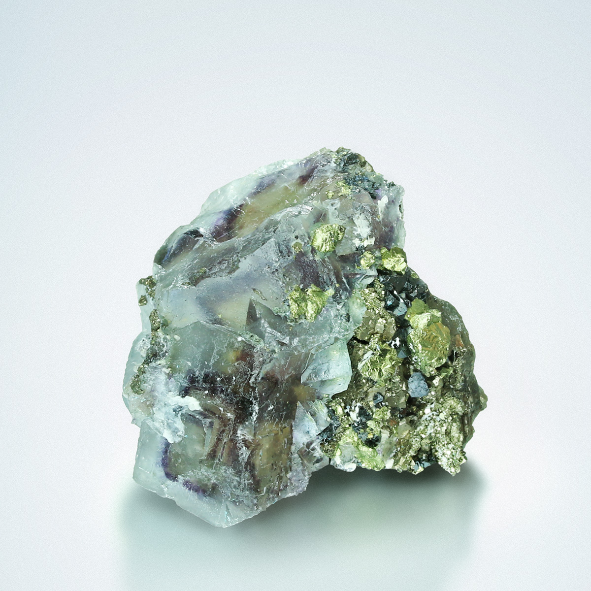 Fluorite With Chalcopyrite