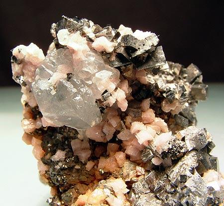 Arsenopyrite Rhodochrosite & Pyrite