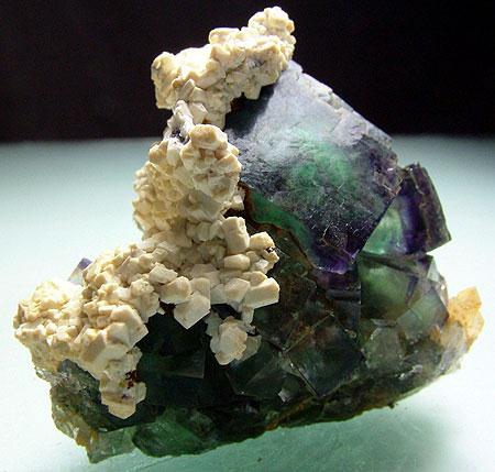 Fluorite With Calcite