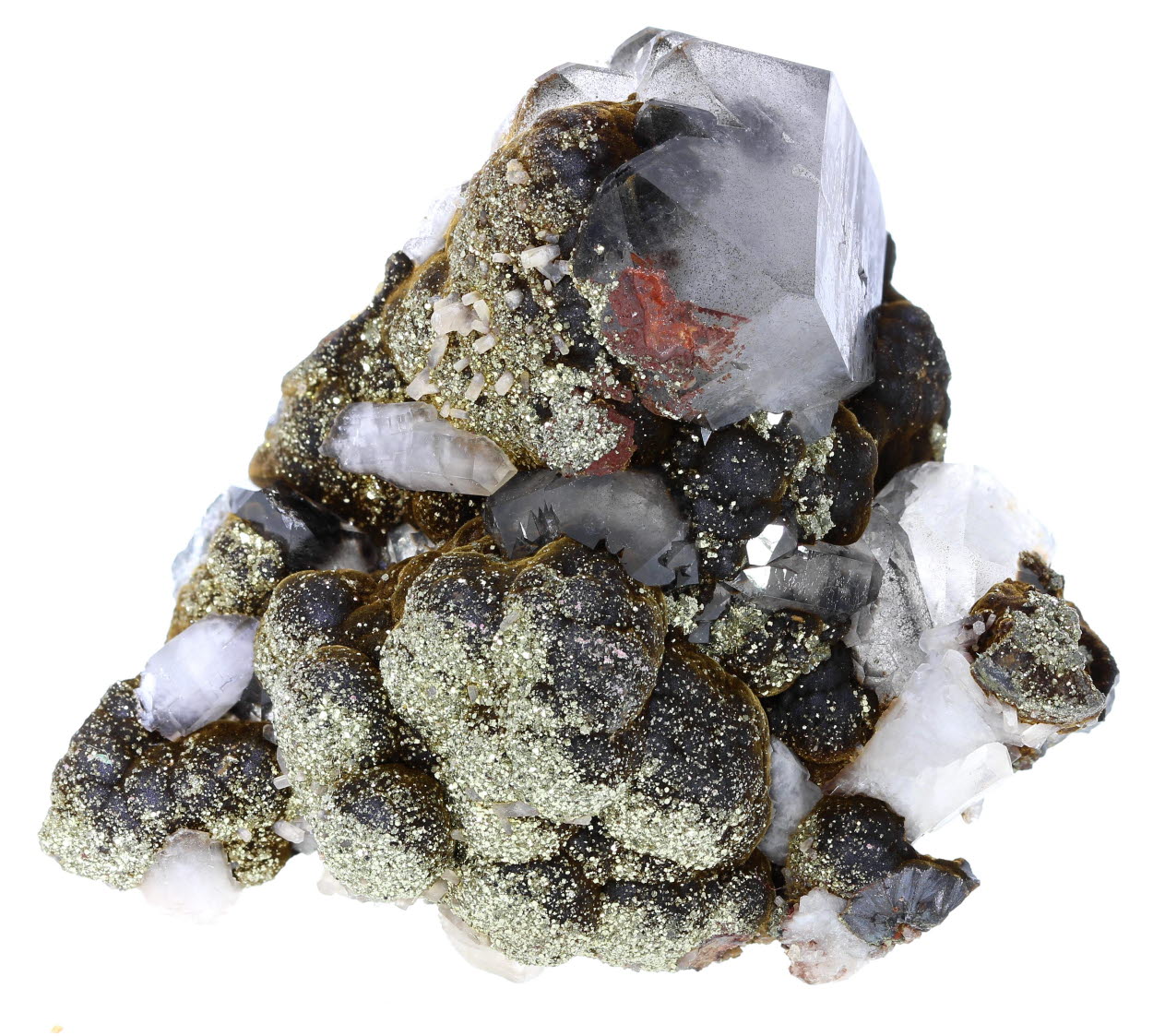 Pyrite Goethite Calcite & Quartz