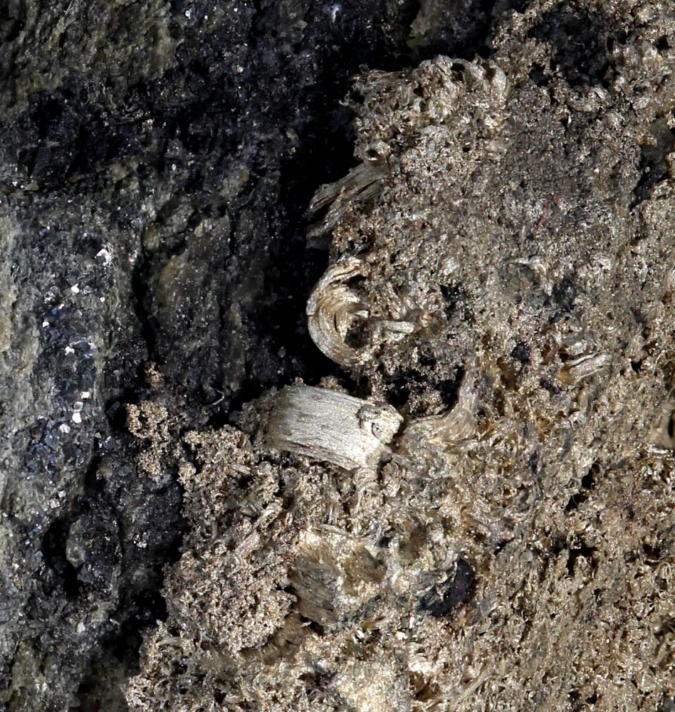 Native Silver On Chloanthite