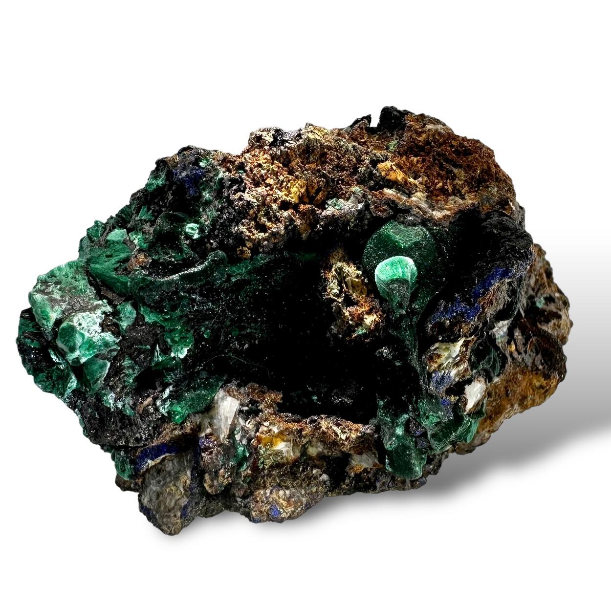 Malachite Azurite Goethite & Pyromorphite