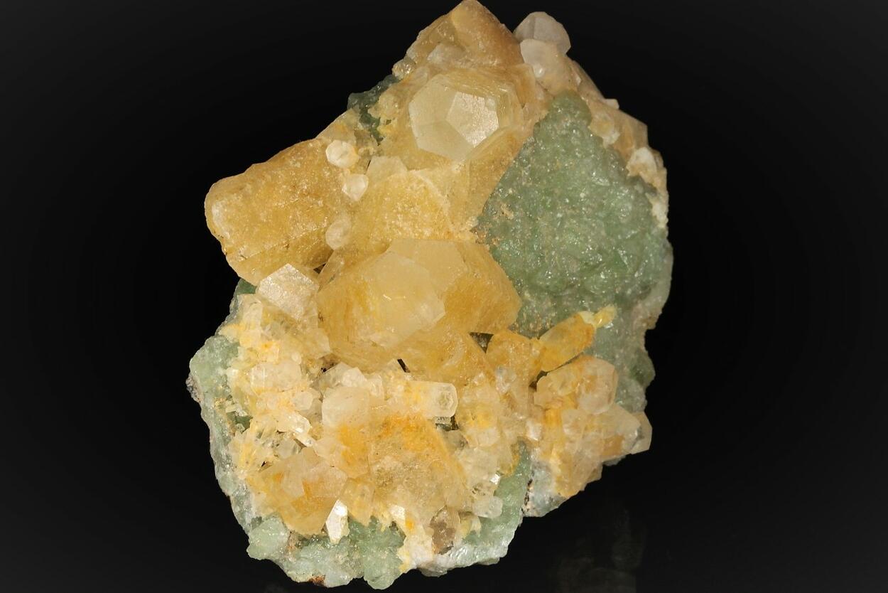 Calcite On Fluorite