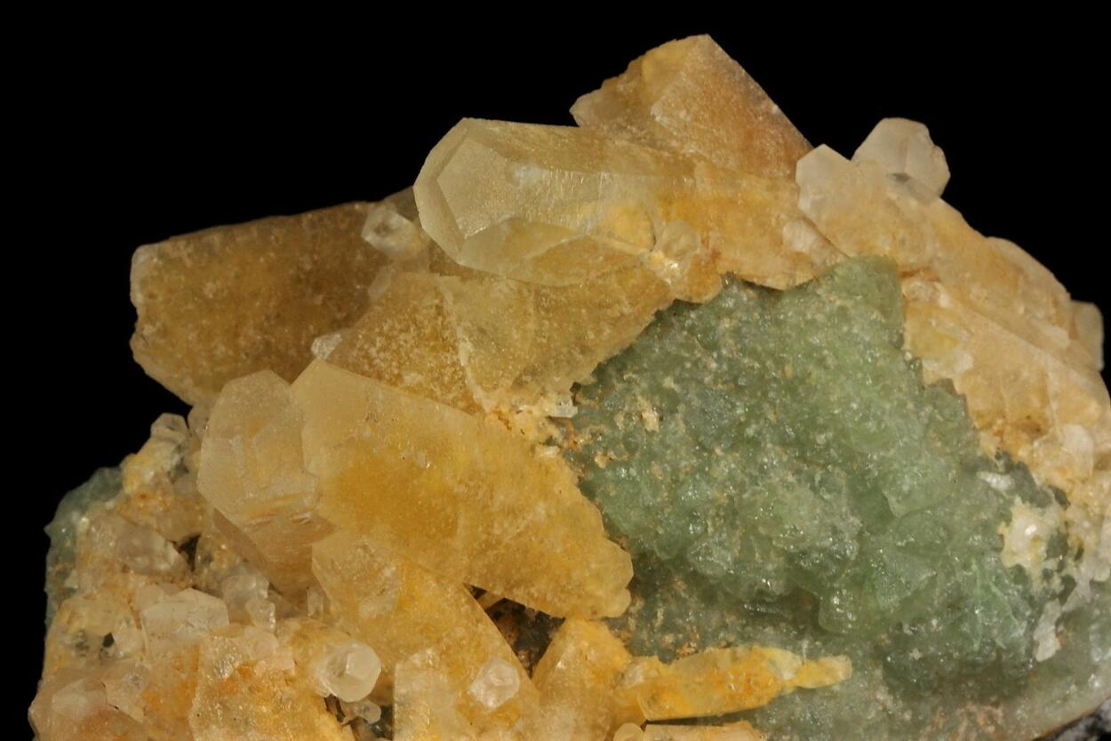Calcite On Fluorite