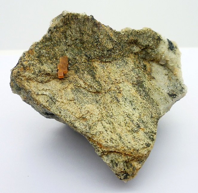 Quartz With Rutile & Xenotime-(Y)
