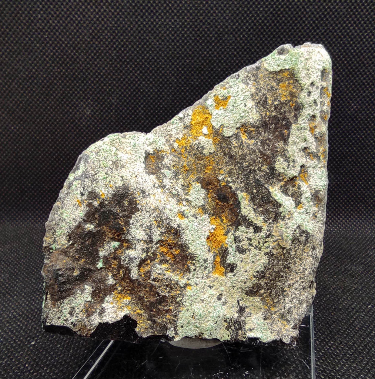 Torbernite On Smoky Quartz